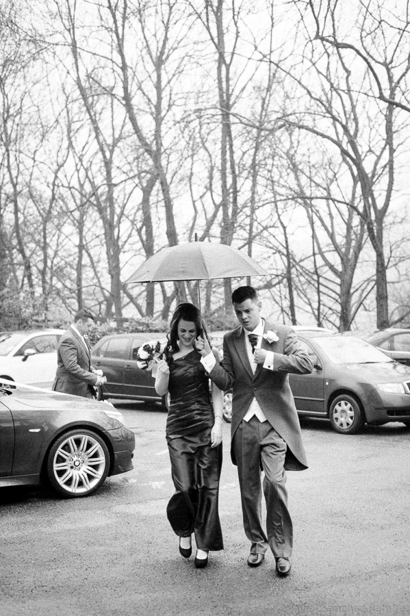 black & white wedding photography
