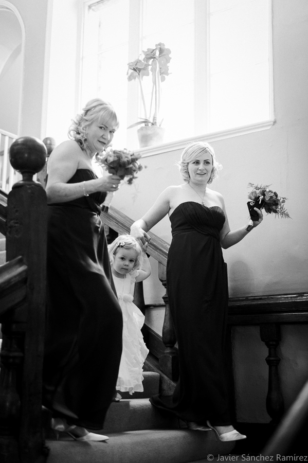 Bridesmaids and Flower Girl at a wedding in Ripon