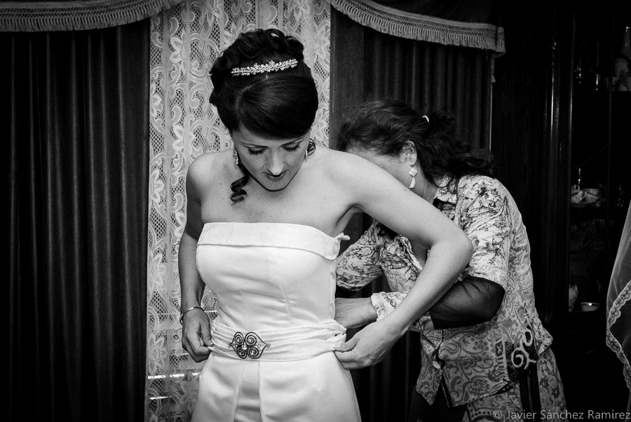 Yorkshire finishing touches wedding dress