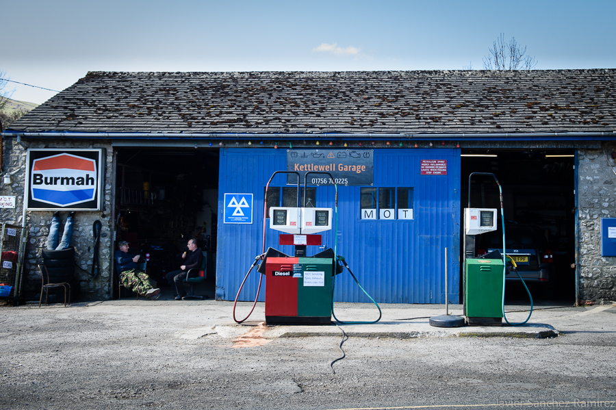 Yorkshire photography the old-fashioned petrol station in Kettlewell