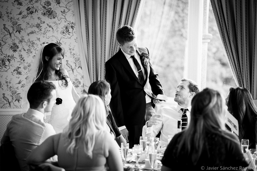 Black and white wedding photographer