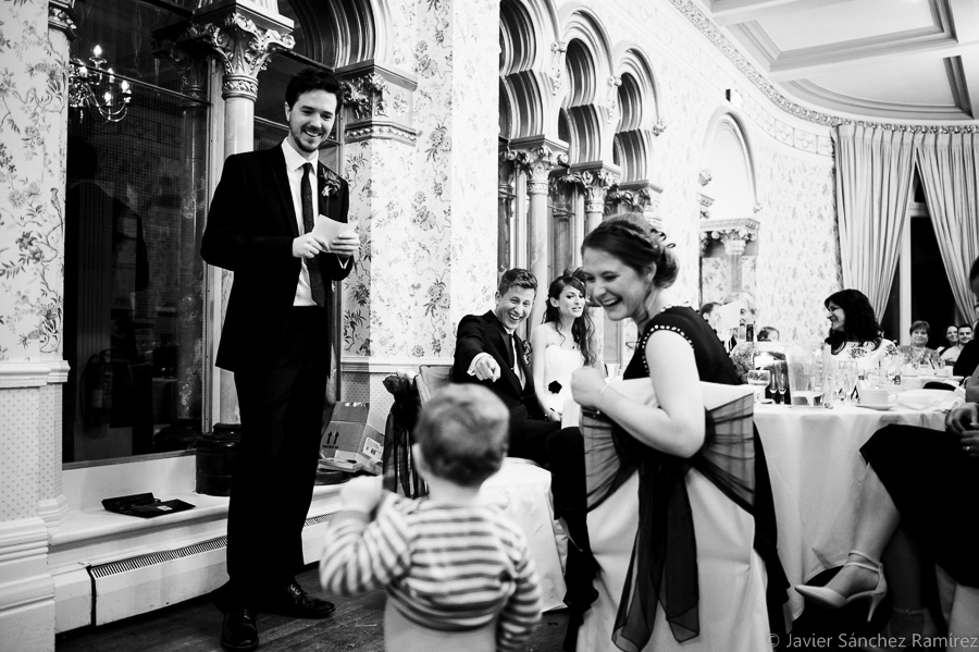 the wedding speeches. Documentary wedding photographer