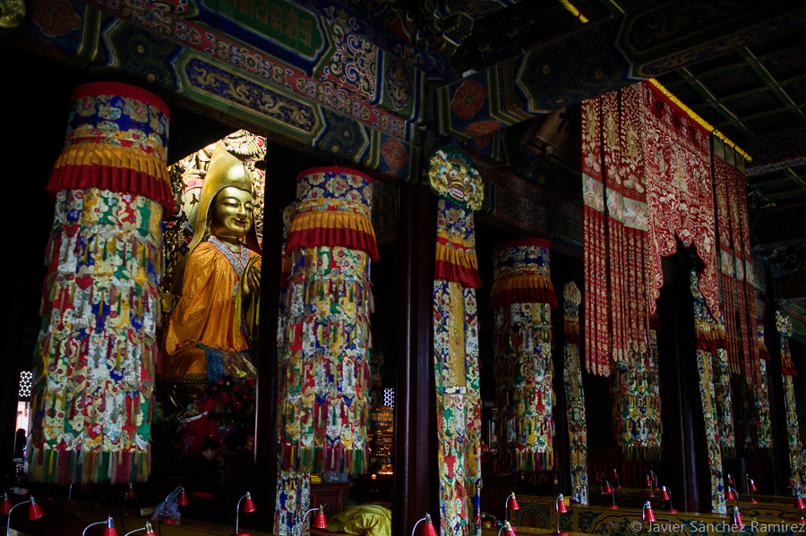Pavilion in Lama Temple. Travel photographer.