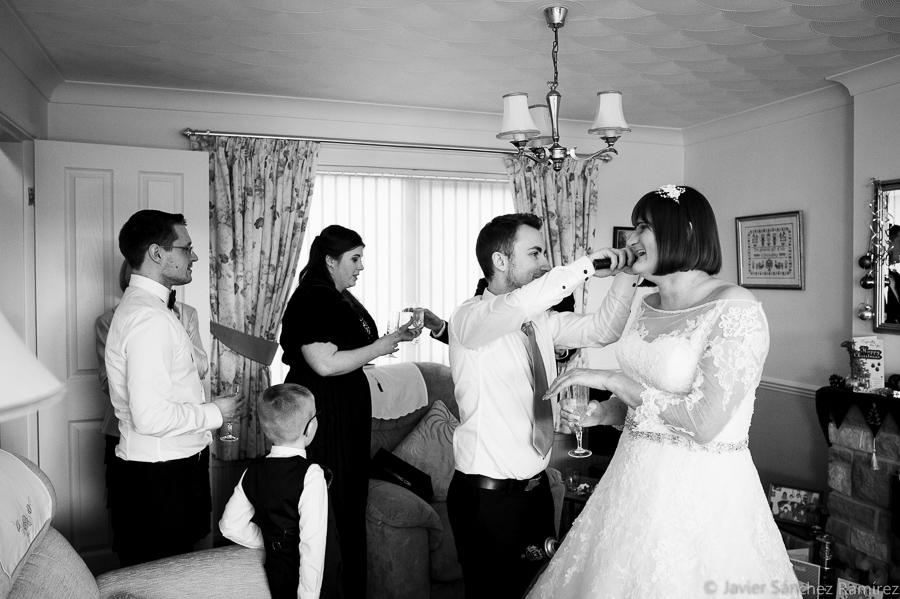 wedding preparations by documentary yorkshire wedding photographer