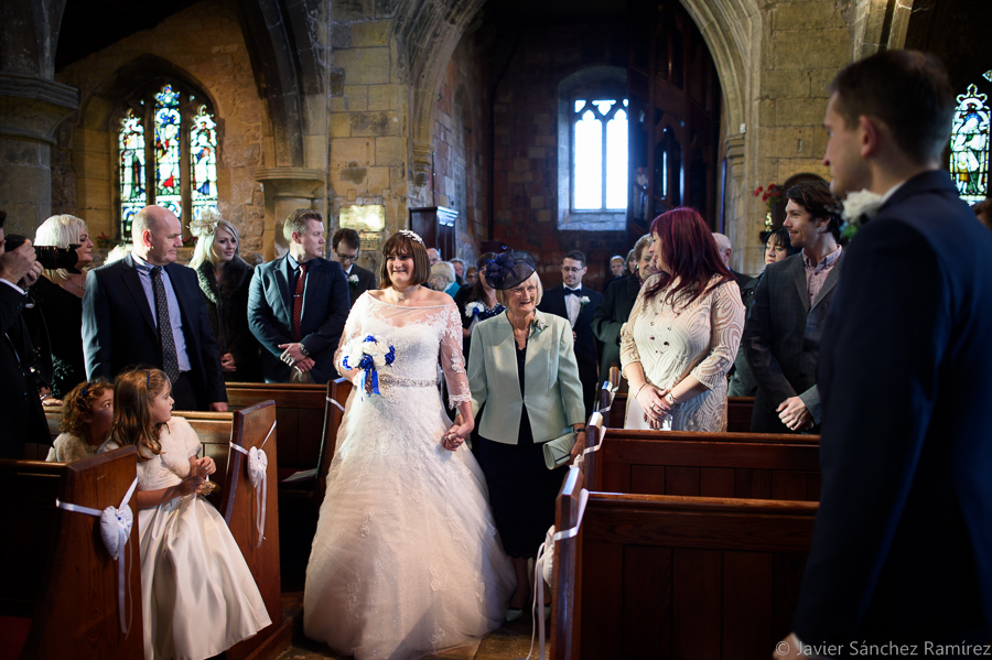 wedding at St Peter's Church in Barnburgh