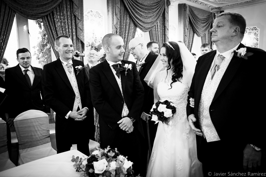 Wedding ceremony by Wakefield wedding photographer